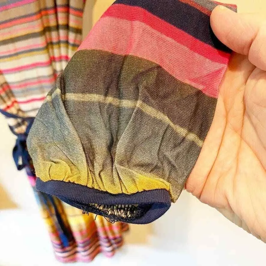 LAMade Colorful Striped Long Sleeve Dress‎ Womens Size S - Image 8