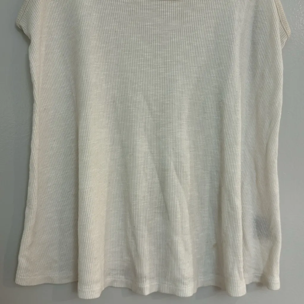 MOVING SALE - LA Hearts Ribbed White Scoopneck Flowy Tank - Image 4