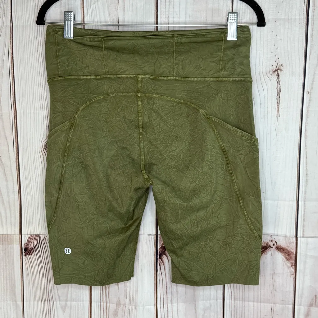 Lululemon Fast and Free Short 10" *Ice Dye Ice Wash Moss Green - Image 3