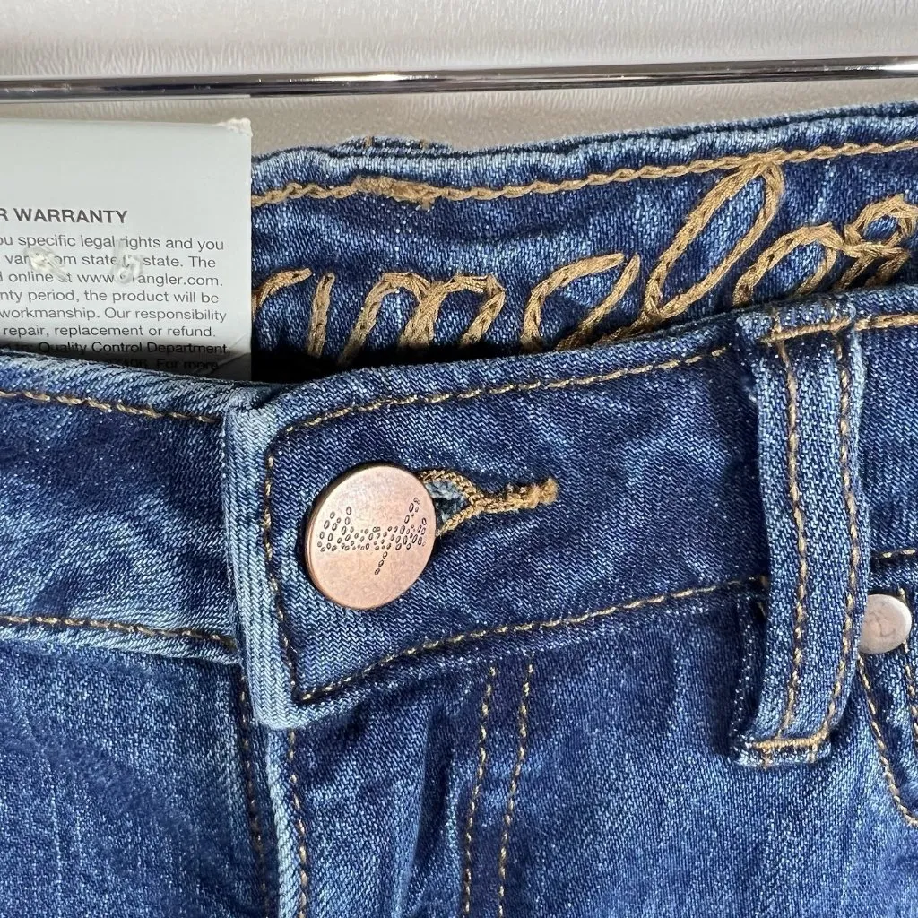 Wrangler Retro Jeans‎ Womens 27x32 High Rise Trouser Flared Medium Wash Cowboy - Image 5