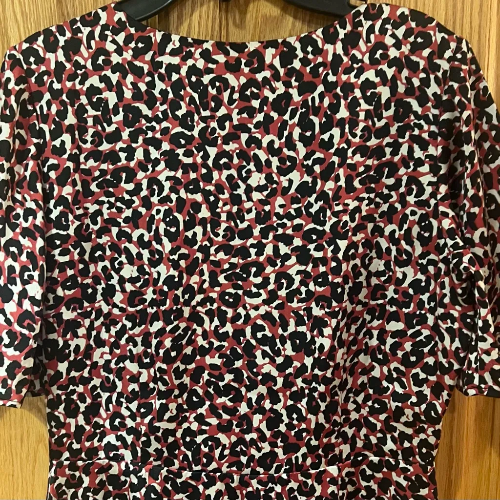 Sanctuary Women's Wild One Leopard Print V-Neck Cinch Ruched Mini‎ Dress Size 4 - Image 12