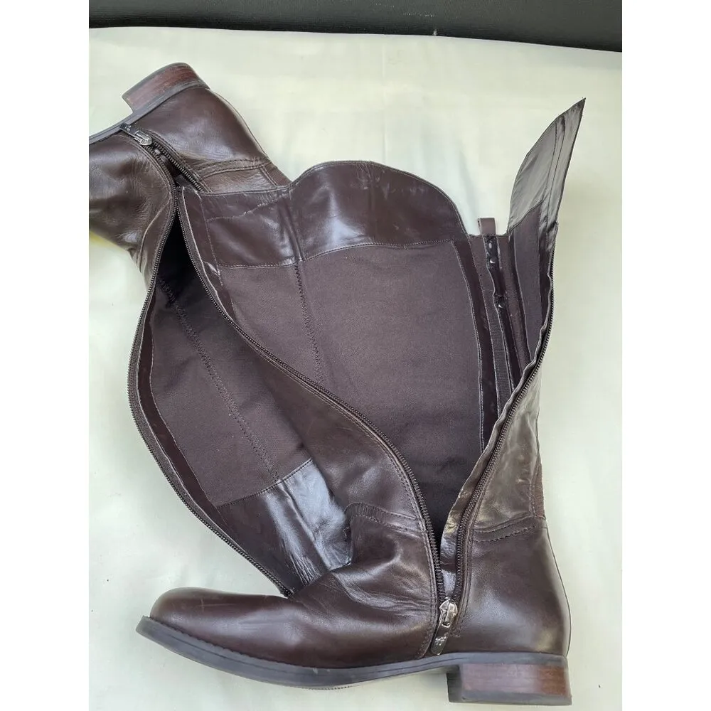 Mark Fisher Women's Brown Leather Riding Boots/Shoes Size 7.5M SKU 5819 - Image 7