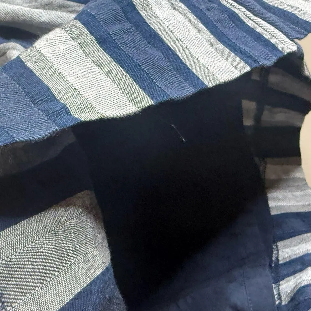 Madewell linen blend striped wrap mini skirt 00 - Image 6