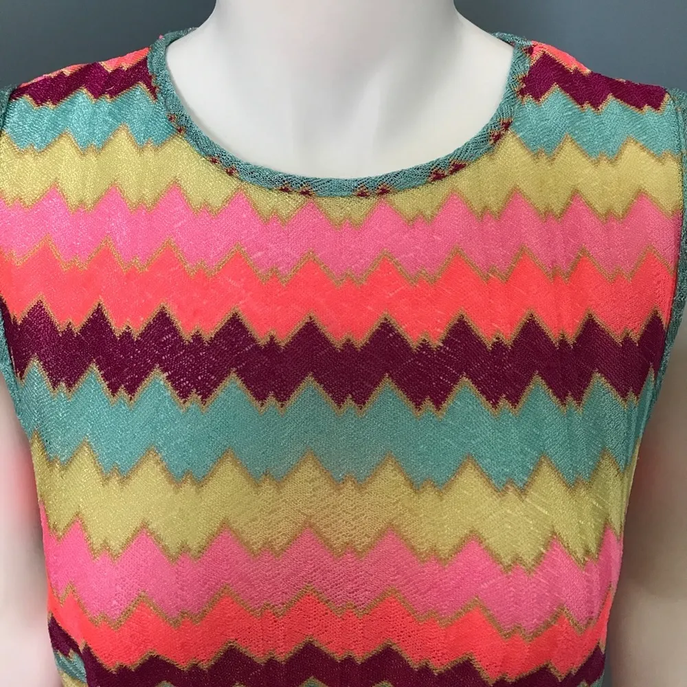 ASOS gorgeous neon tank coral, plum, aqua & yellow - Image 2