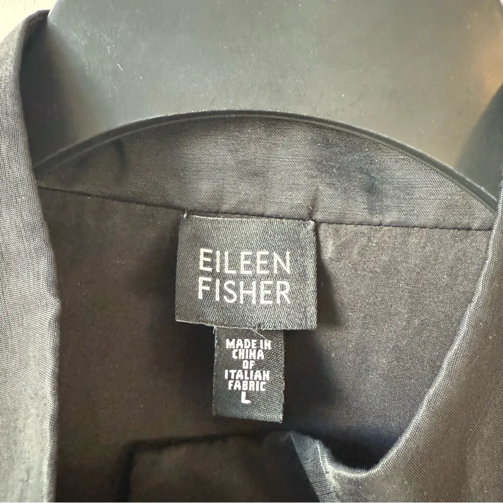 Eileen Fisher Vest Black L - Image 2