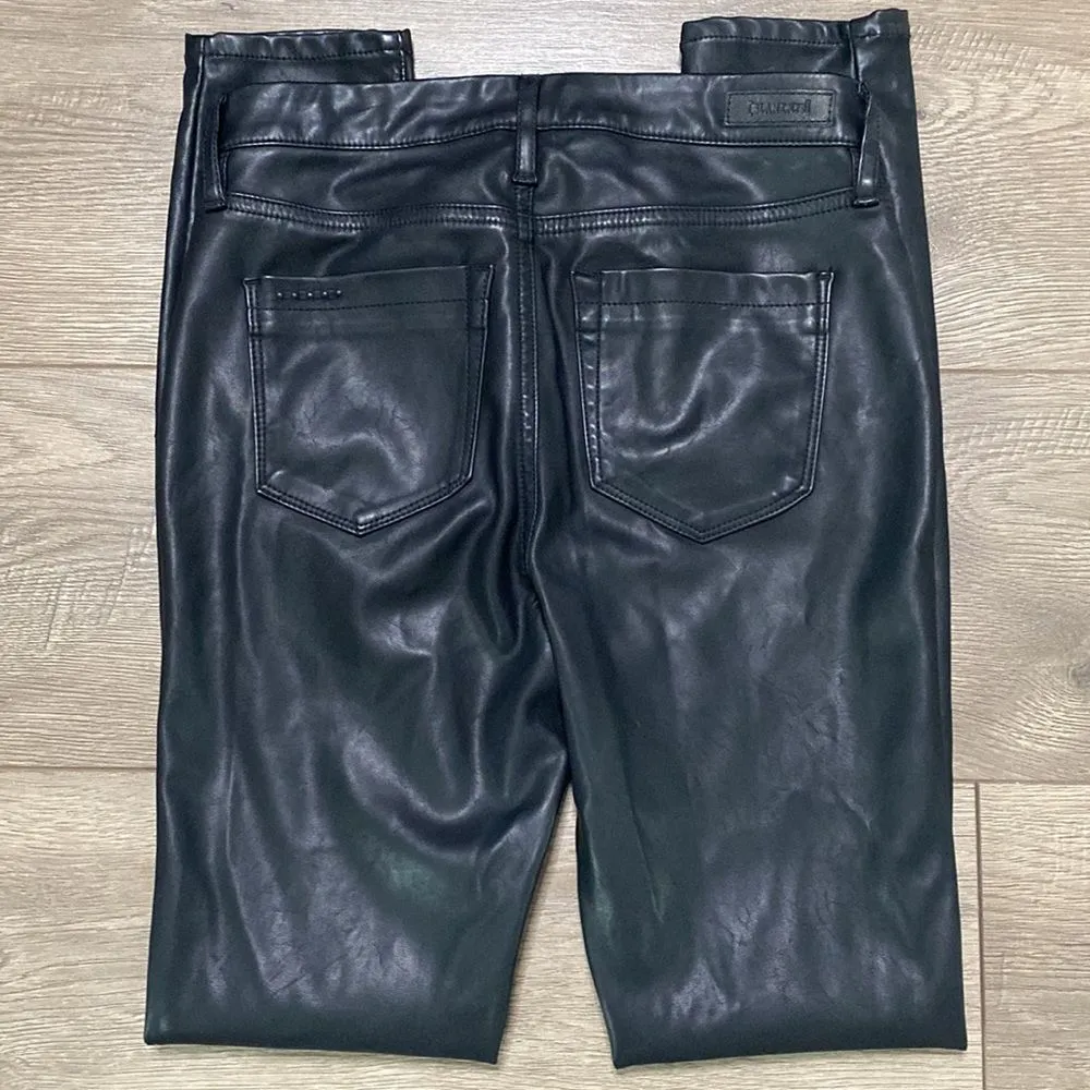 Blank‎ NYC The Bond Faux Leather Mid Rise Skinny Pants Size 24 - Image 12