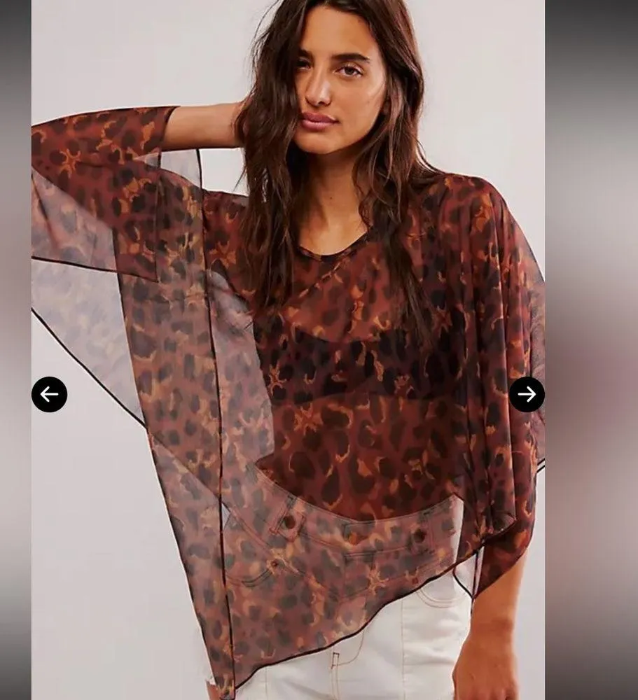 NWOT free people Angel Wing Poncho - Image 4