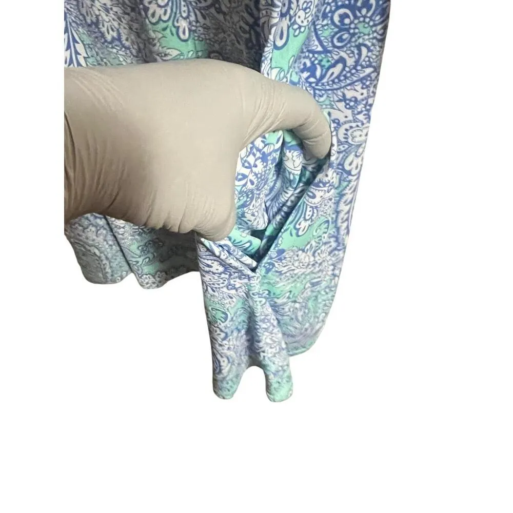 Cynthia Rowley Rayon Swing Blue Women Dress Women’s Size Small Paisley Print - Image 5