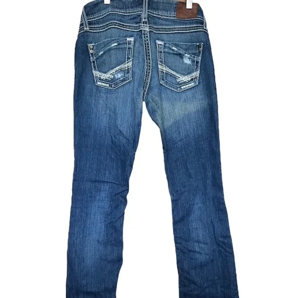 BKE denim light distressed Sabrina bootcut jeans - Image 2