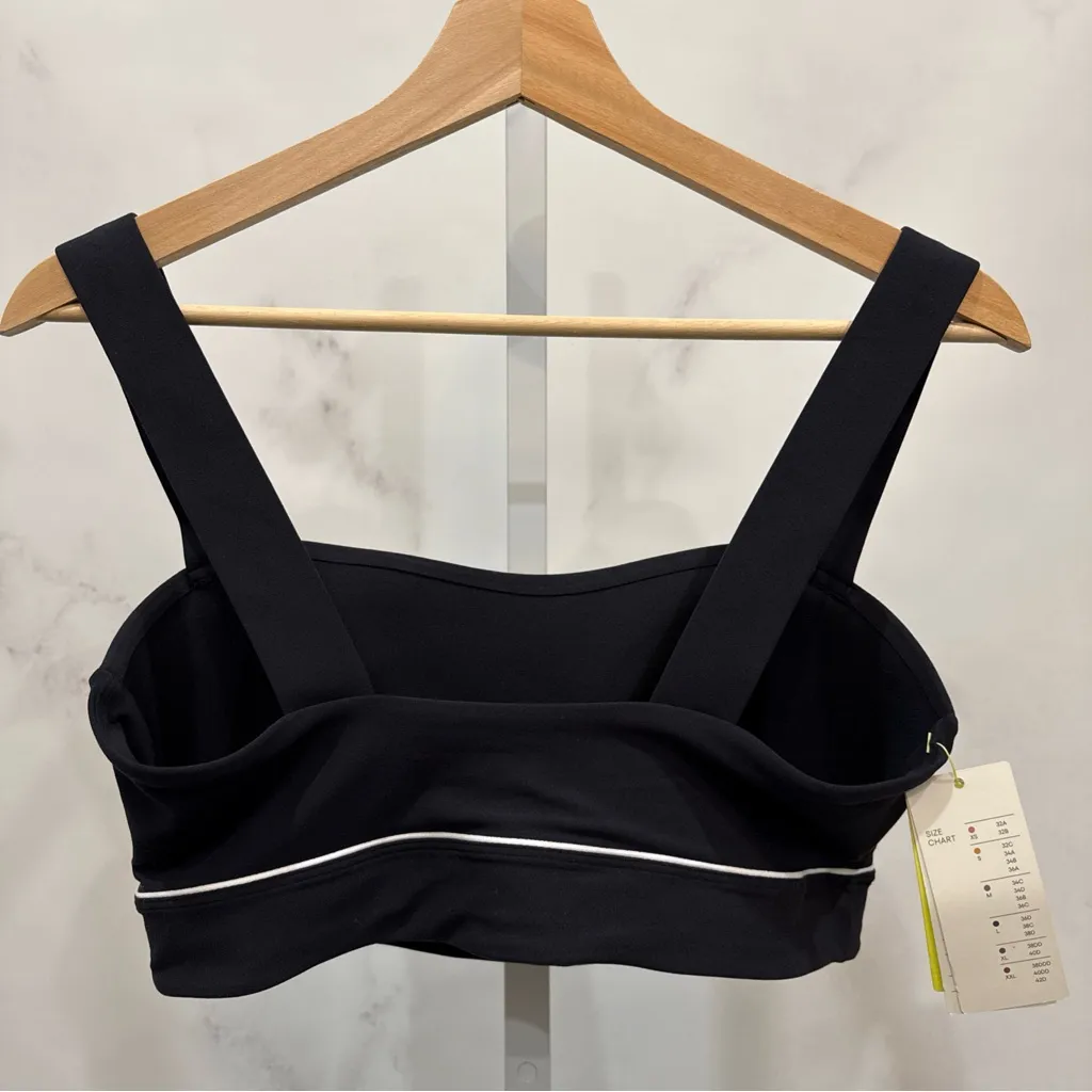 All In Motion Women’s Light Support Black Sports Bra Size XL NEW - Image 5