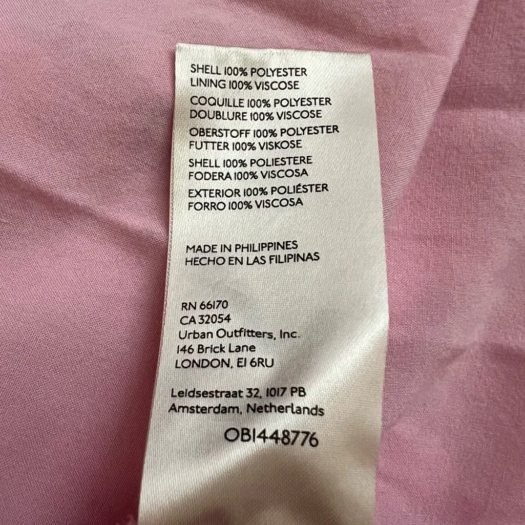 Anthropologie Maeve Women’s One Shoulder Tie Pink Lace Strapless Midi Dress Sz 6 - Image 9