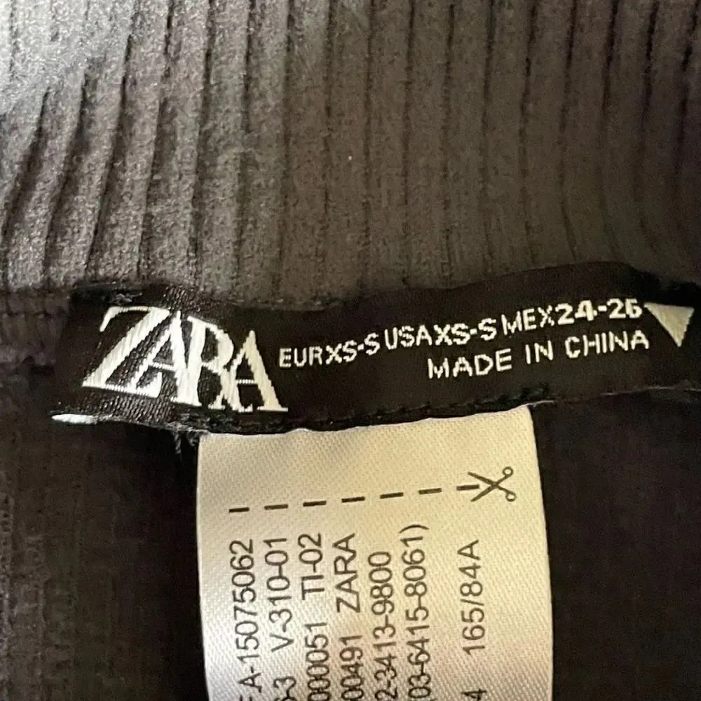 Zara Black Ribbed Knit Mock Neck Sleeveless Women’s Blouse SZ S #1702 - Image 7