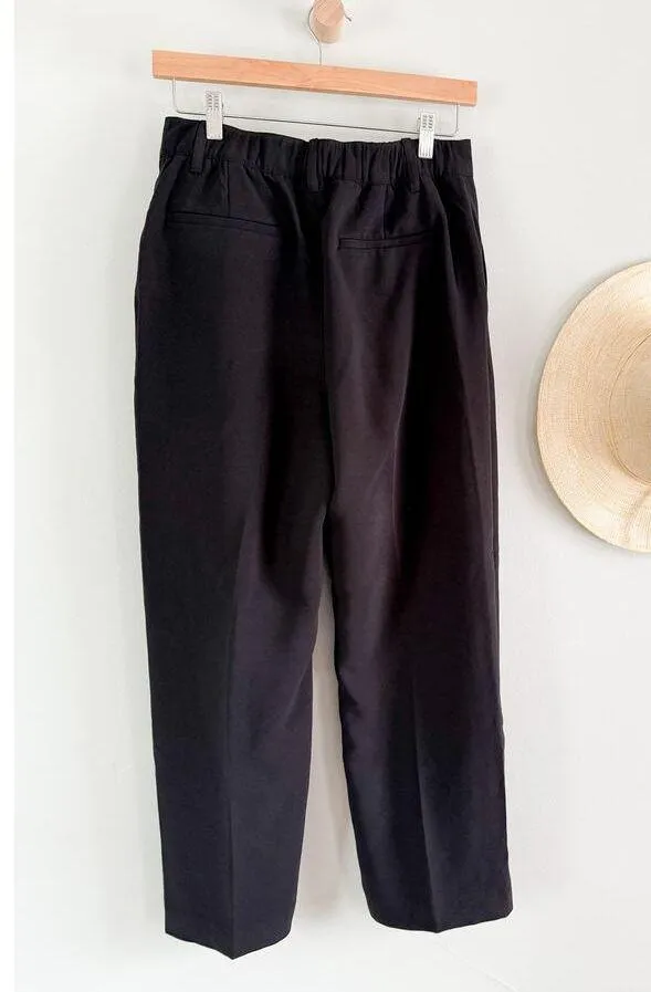 Gap | NWT | Mid Rise Easy Straight-Leg Pants in True Black | Sz 8 - Image 9