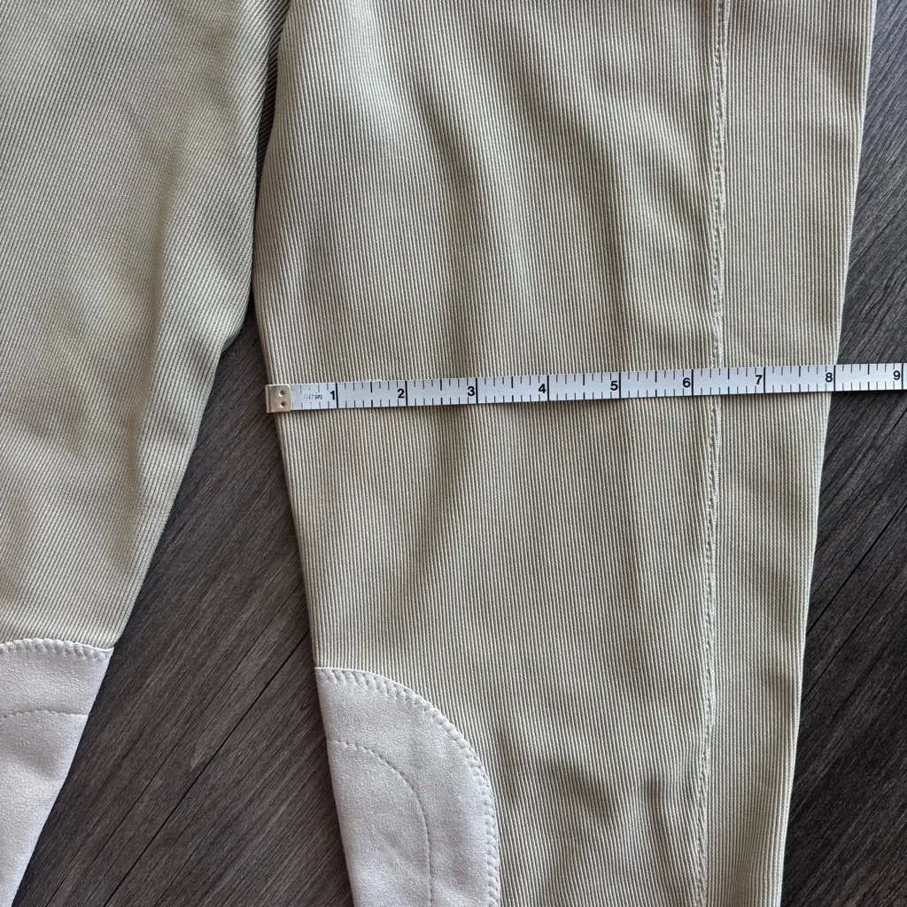 Irideon Cadence Ribbed Knee Patch Breeches Tan XL - Image 12