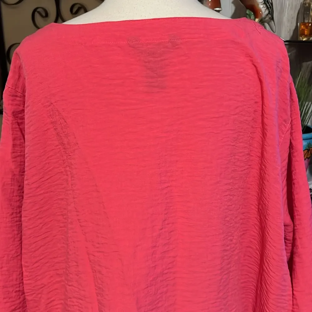 Ali Miles Vibrant Pink Tunic Top woman’s size 3X - Image 7