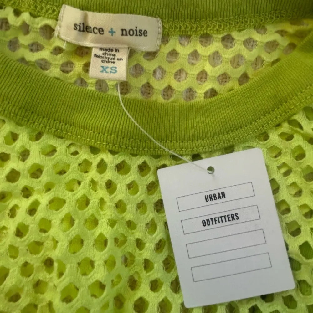 Urban Outfitters rave festival Off Road Mesh Overlay Cropped Tank Top green XS - Image 6