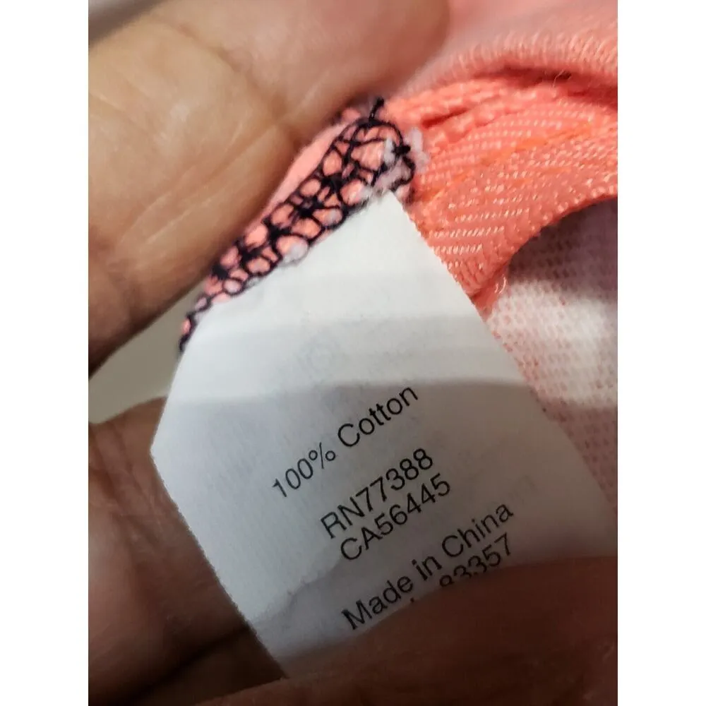 J. Crew Women's Blue Pink 100% Cotton Round Neck Long Sleeve Knee Length Dress S - Image 11