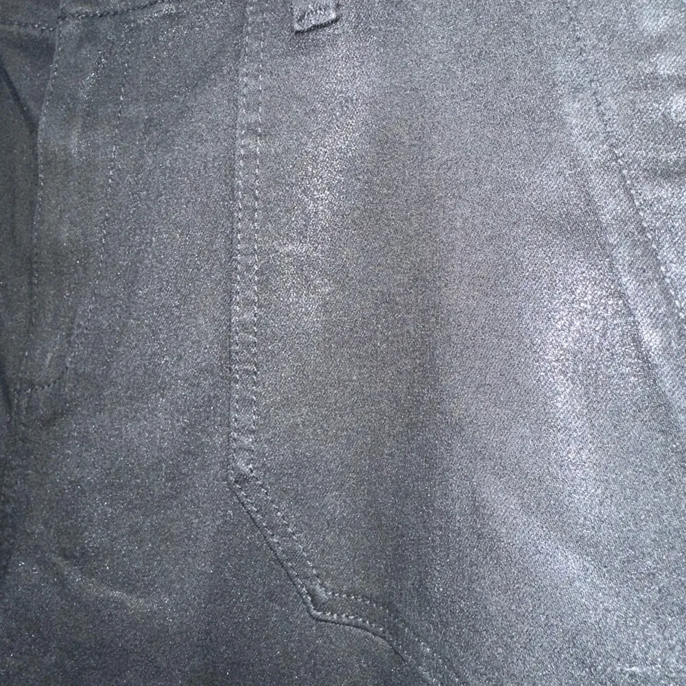 Paige Mayslie Straight Ankle Jean in Black Fog Luxe Coating - Black Plus Size 34 - Image 6