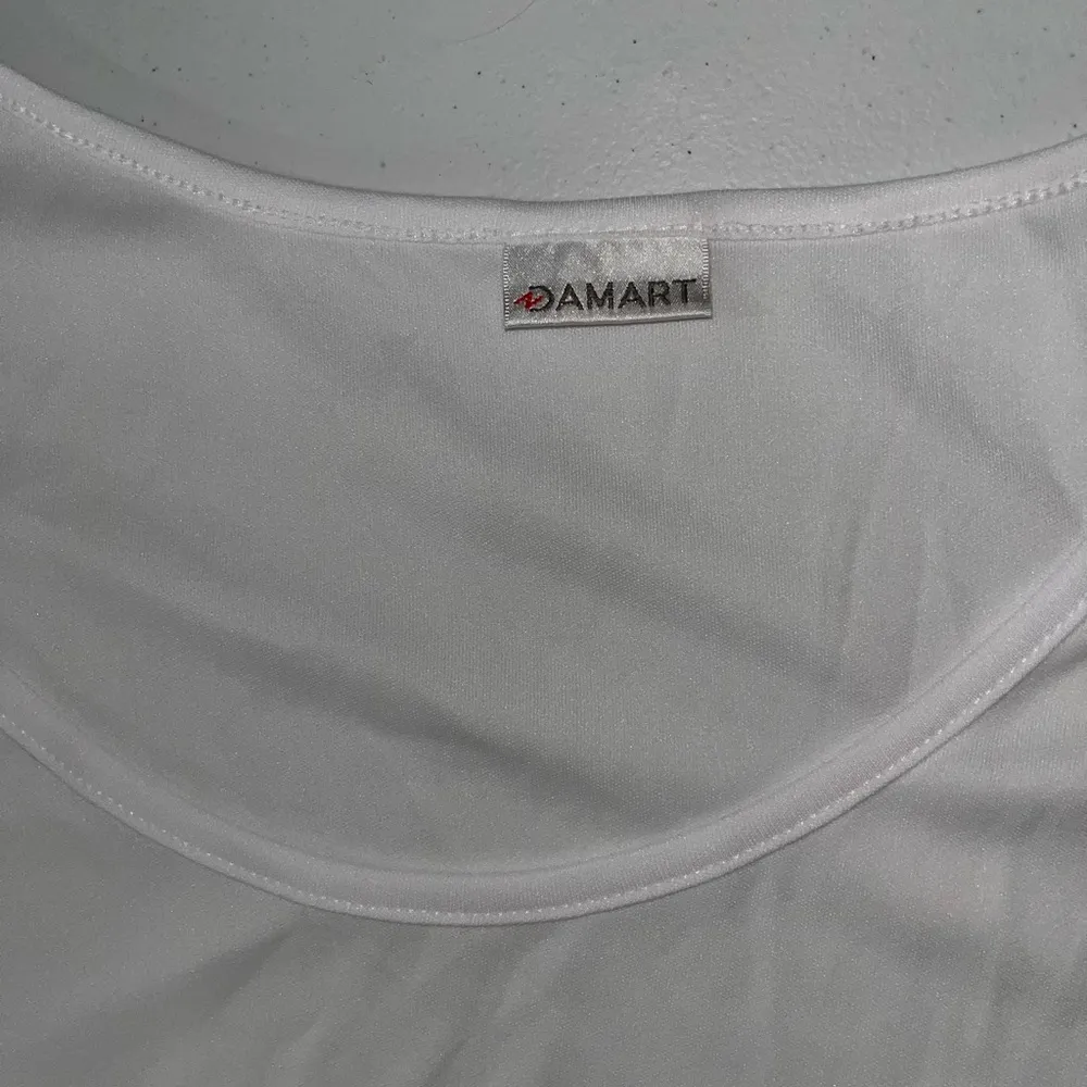NIBag Damart White Tank Top Blouse Size XL - Image 3