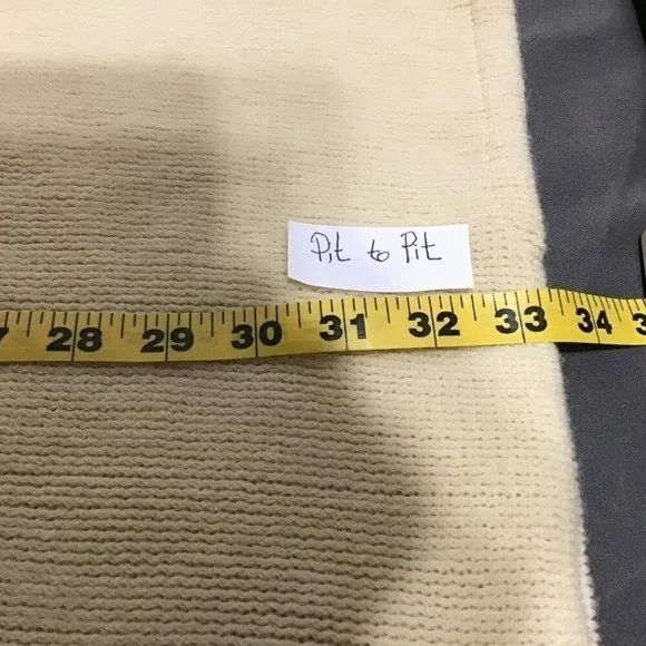 Foreign Exchange‎ pale yellow Batwing knit slouchy oversized wrap cardigan READ Size M - Image 7