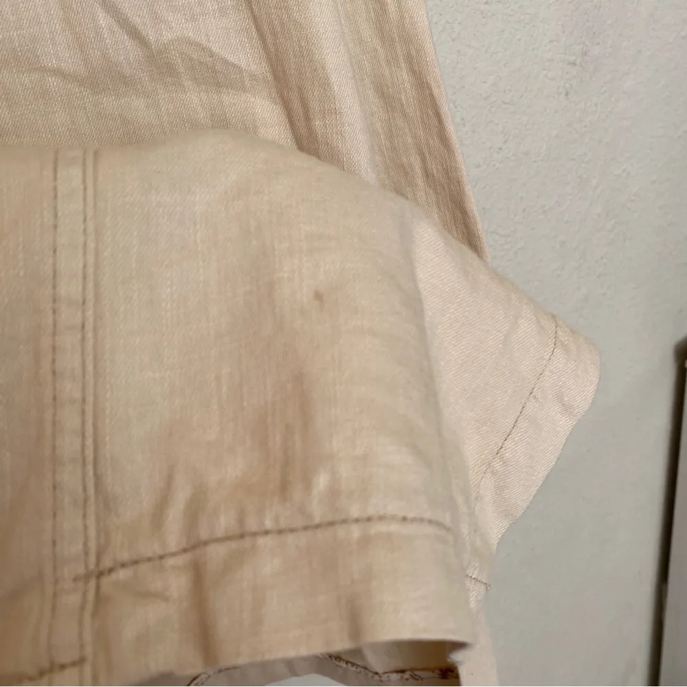 Pilcro Anthropologie Cotton Linen blend Relaxed Summer Blazer Jacket oversized L - Image 15