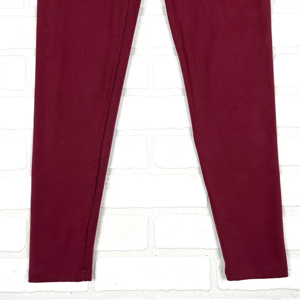 Burgundy Bally Valentina Ankle‎ Legging, Size Small, Velvet Crush Red - Image 3