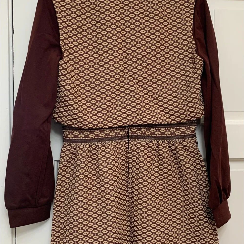 Vintage mini dress Brown Size 12 - Image 3