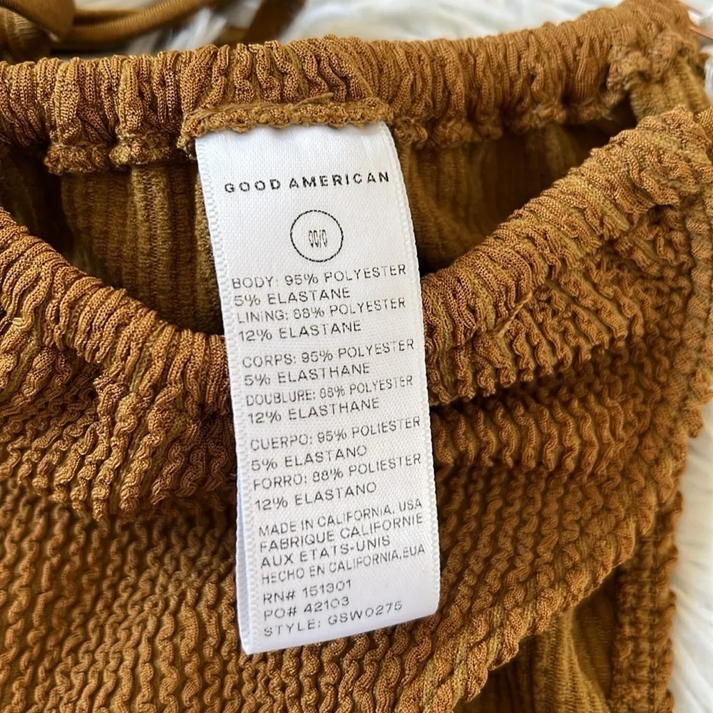 NEW GOOD AMERICAN ALWAYS FITS TINY TIES BOTTOM BRONZE BROWN001 SIZE 00/0 (XXS/S) - Image 6