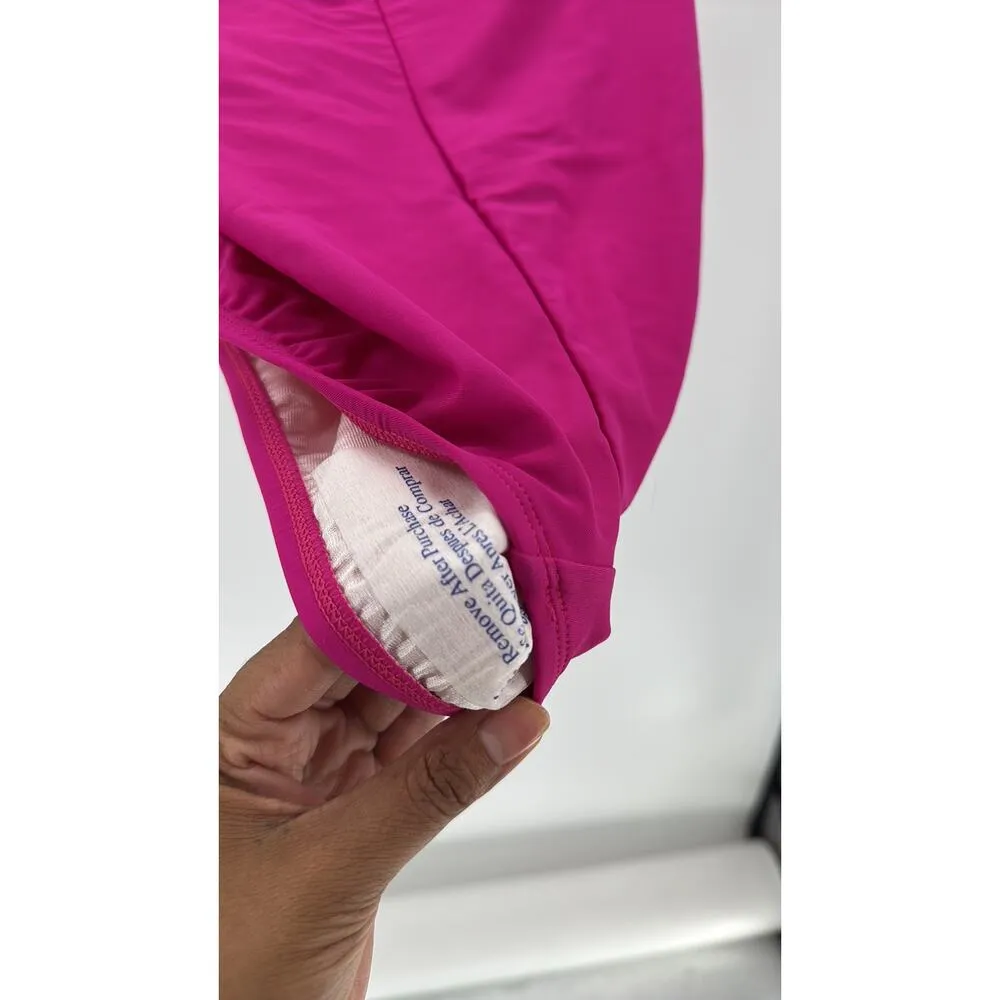 Kona Sol Full Coverage Tummy Control Twist-Front One-Piece Swimsuit size 18 pink - Image 13