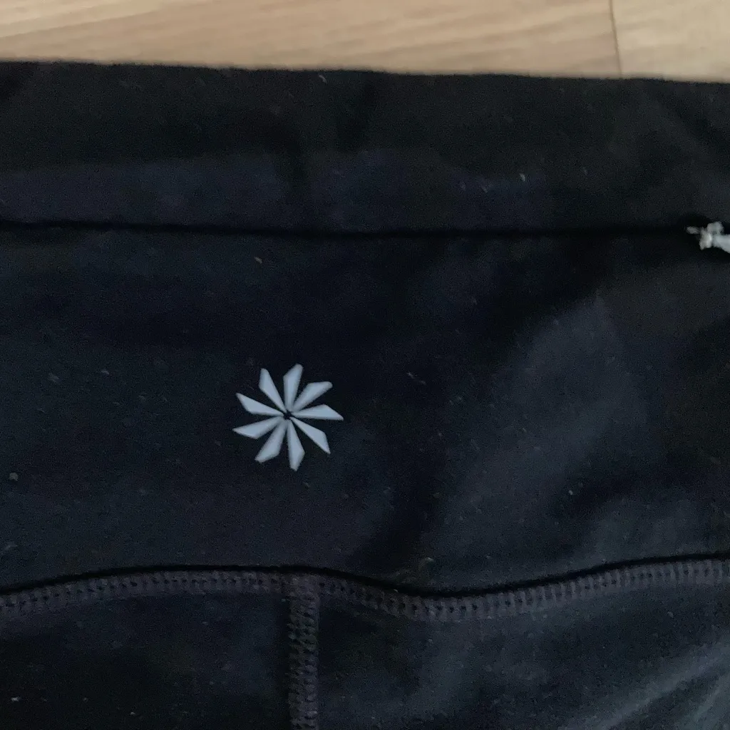 Athleta 3/4 Cropped Floral Leggings with Pockets XL - Image 5