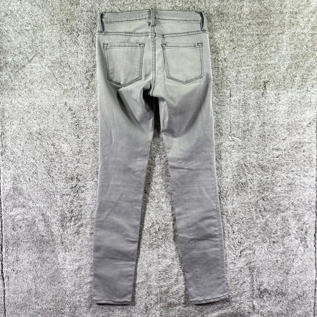 FRAME Denim Le Skinny De Jeanne Crop Sz 25 Gray Denim - Image 12