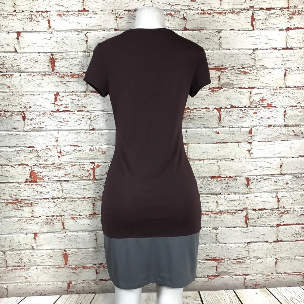 Athleta Ella Dress Sz XS Short Sleeve Color Block - Image 5