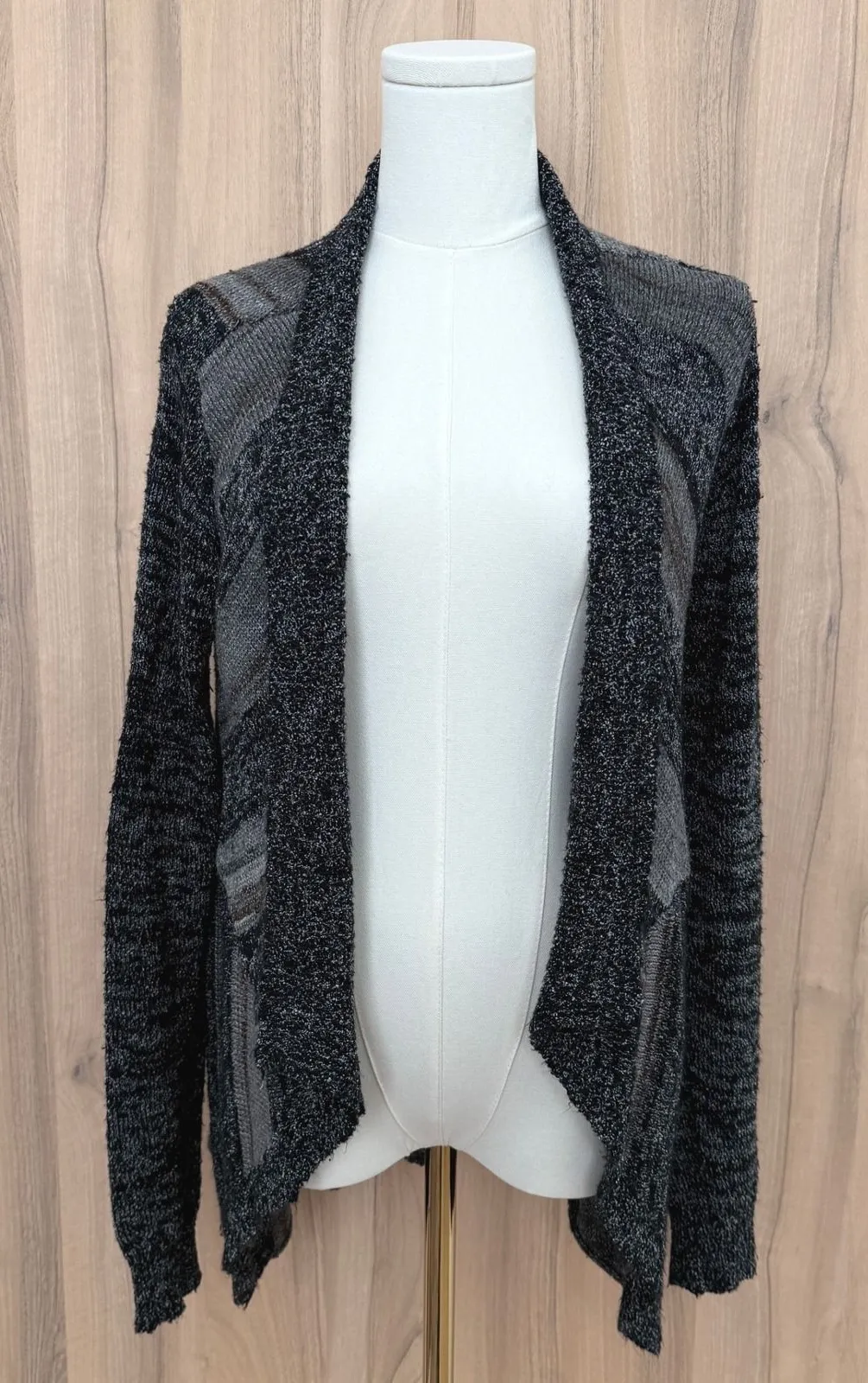 BKE Womens Cardigan Sweater Size M Gray Open Front Soft Knit Boho Cozy Capsule - Image 1
