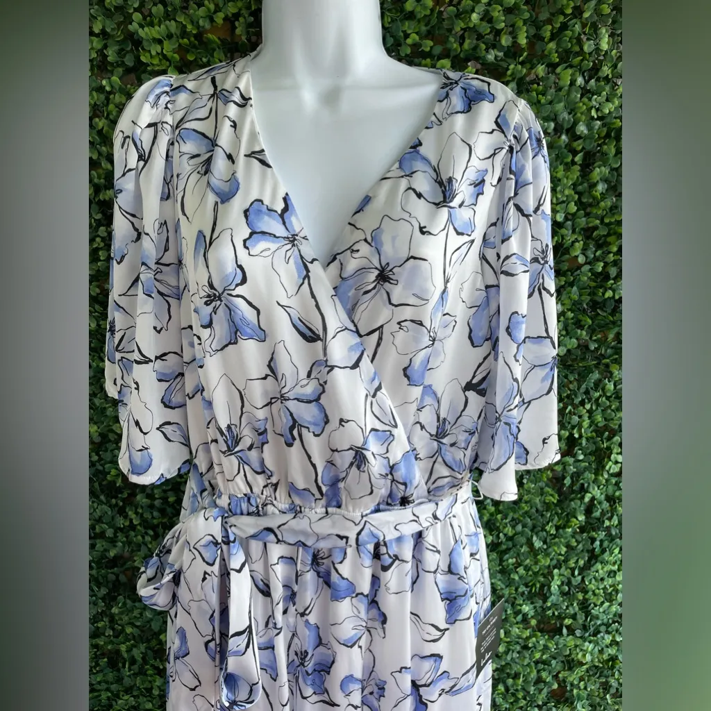 Lulus | True Masterpiece White Floral Print Satin Wide-Leg Jumpsuit - NWT - Image 12