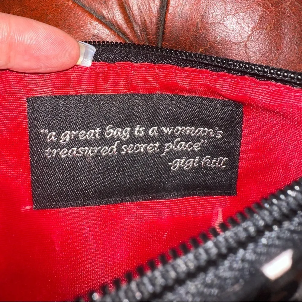 Gigi Hill Makeup Bag EUC Black - Image 5