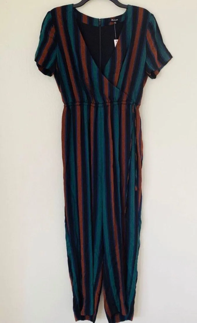 Stripe Wrap Jumpsuit - Image 3