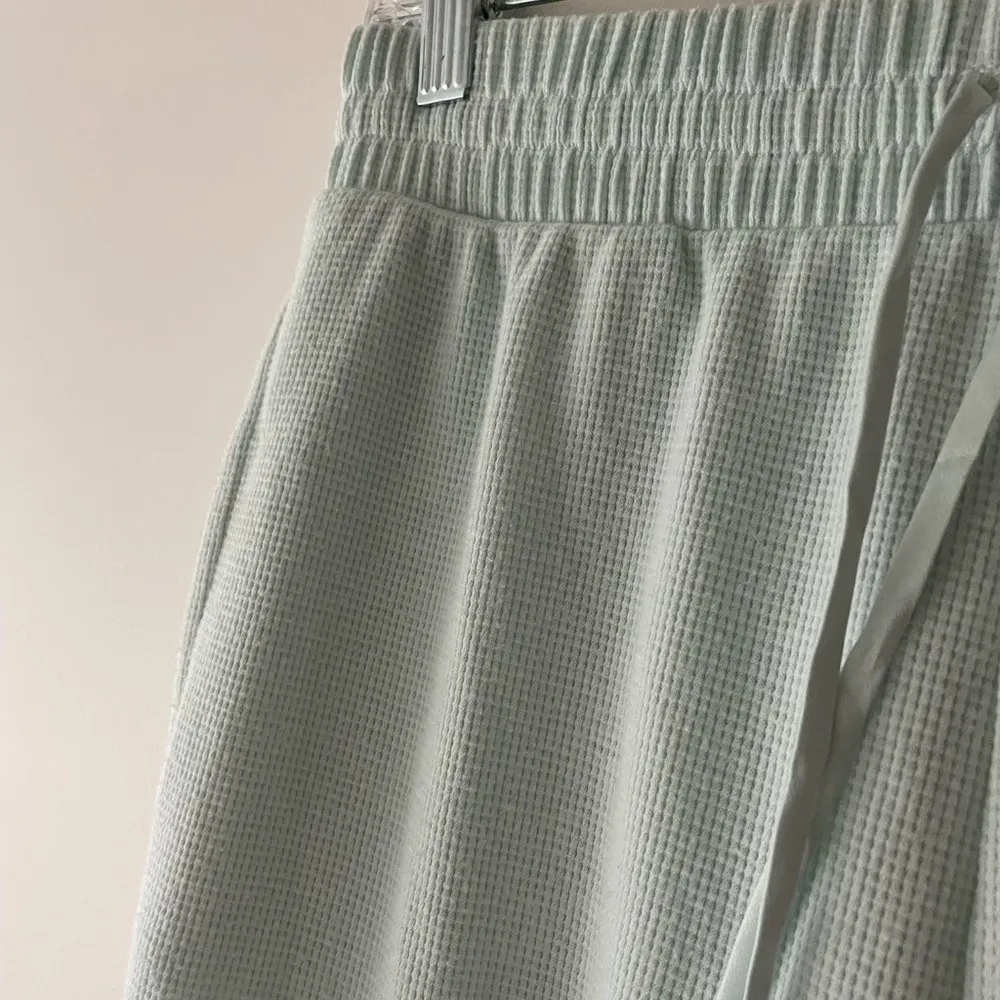 Victoria’s Secret Light Blue Glow Waffle Henley Jogger Lounge Pants - Image 5