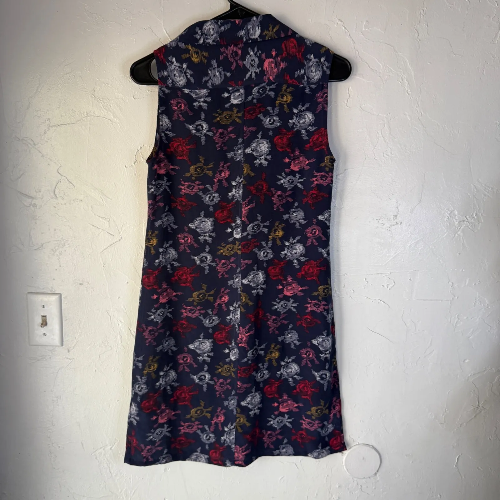Equipment Femme Floral Print‎ 100% Silk Sleeveless Dress Womens XS - Image 9