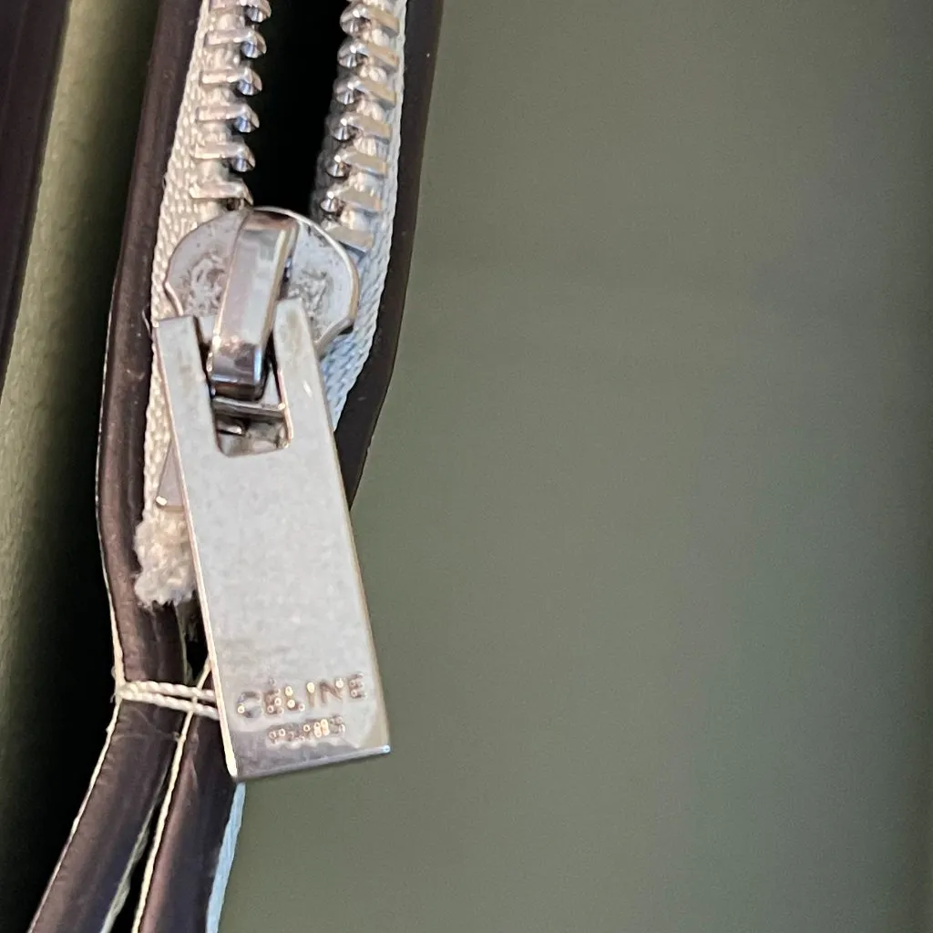 Celine Medium Frame Shoulder Bag in Red and Cream - Preowned - Image 13