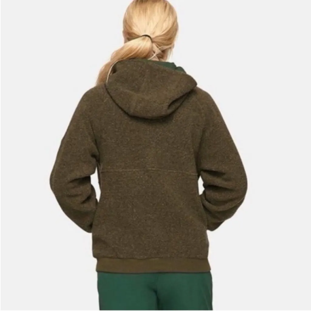 Outdoor Voices MegaFleece OG Snap Up Original Button Neck Pullover Wool Blend M - Image 2