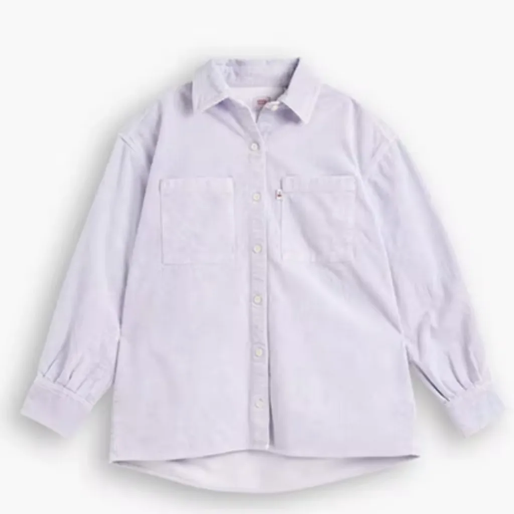 NWT LEVI'S - JOVI RELAXED SHIRT IN PURPLE GARMENT DYE - Image 7