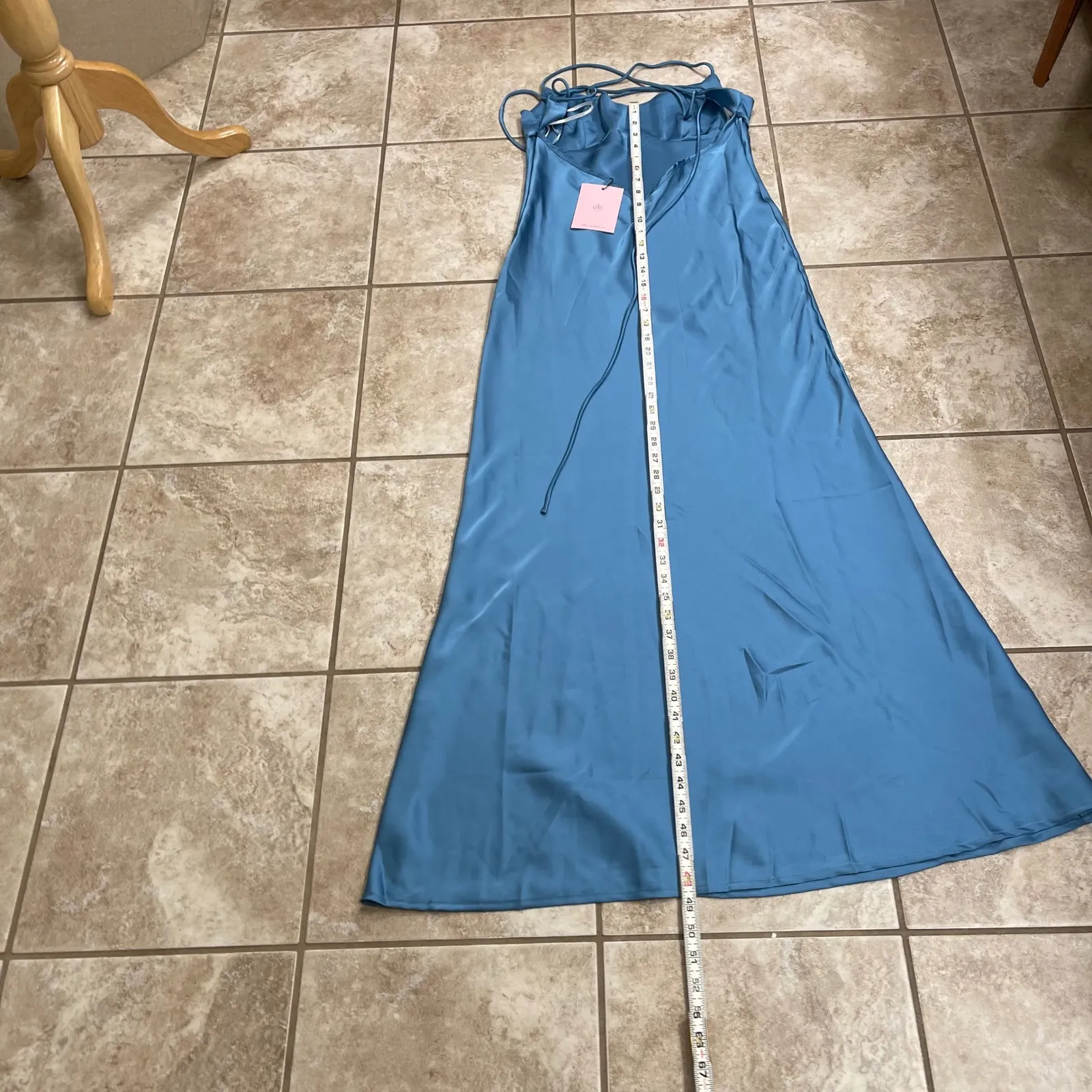 Hello Molly Maxi Dress Blue Gown Formal Party Cocktail Strappy NWT Sz‎ USA 10 - Image 7