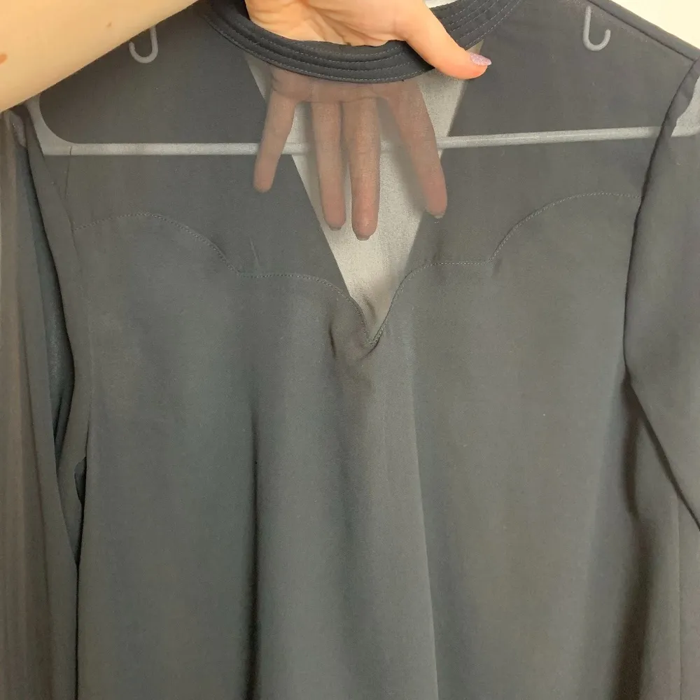 Romeo & Juliet Couture Black Sheer Long Sleeve Mini Dress - Image 7