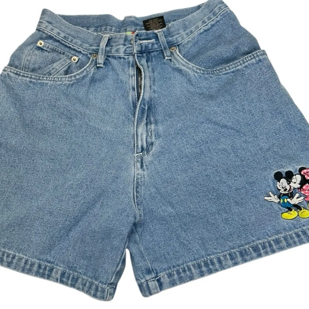 Vintage Mickey & Minnie Mouse Denim Shorts Size 5 Jerry Leigh 100% Cotton. - Image 11