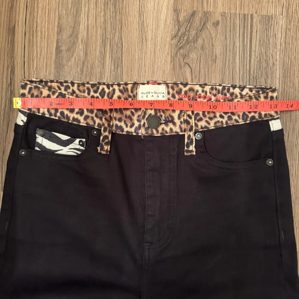 Alice + Olivia High Rise Skinny Queen of the Night Jeans Size 26 - Image 6