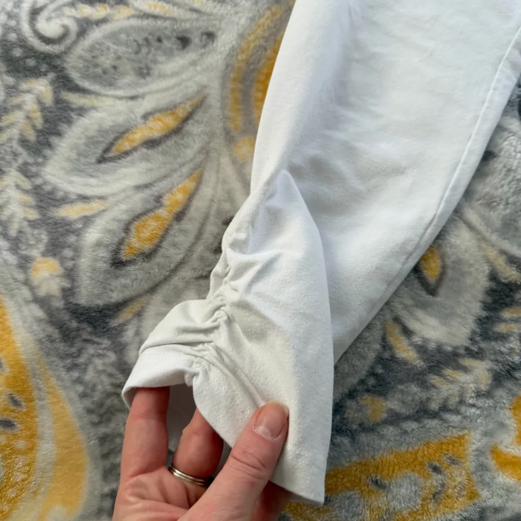 Soft surroundings white cropped leggings size XS - Image 2