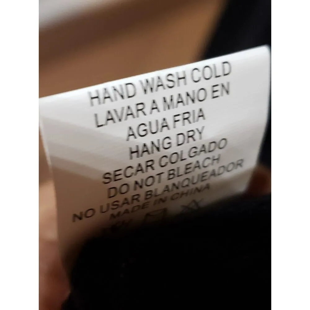 Talent Womens Black Ribbed Scoop Neck Cold Shoulder Sleeve Knit Sweater Dress L Size L - Image 9