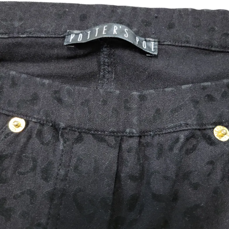 Potter's Pot Pants Size Small W25" x L28" Jegging Skinny Stretchy Leopard Print  - Image 7
