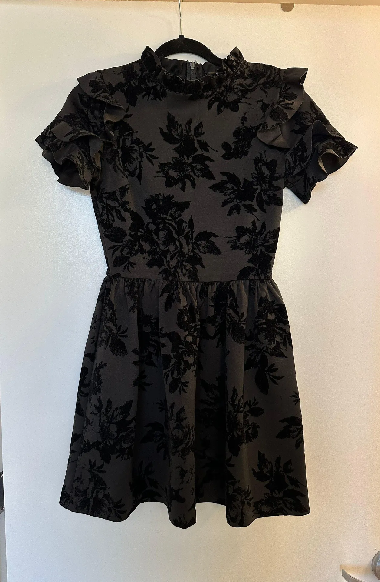 Velvet Floral Dress - Image 2