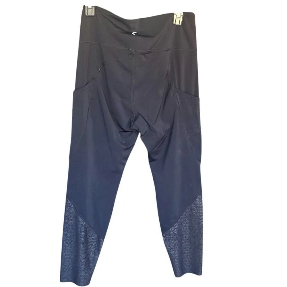 547. Zyia high rise black pocket leggings 7/8 size 12 - Image 2